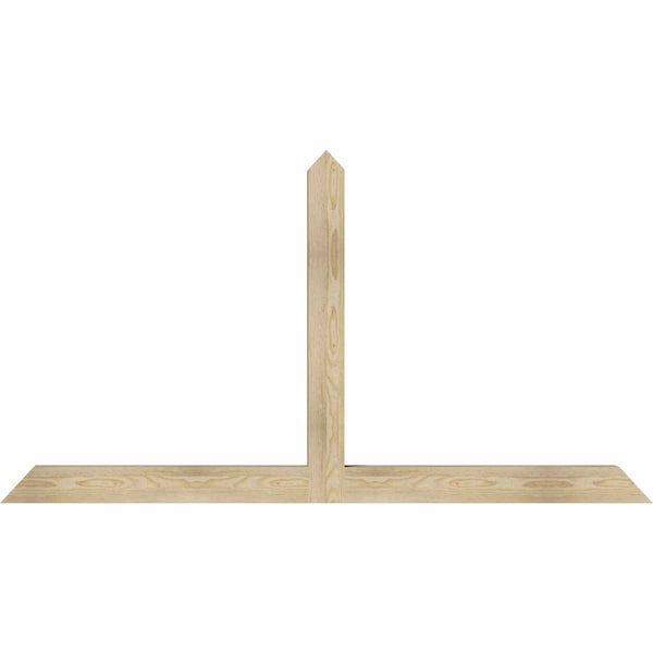 Ekena Millwork Portland Rough Sawn Timber Gable Bracket, Douglas Fir, 72"W x 39"H x 4"D x 4"F, 13/12 Pitch GBW072X39X0404POR00RDF - main